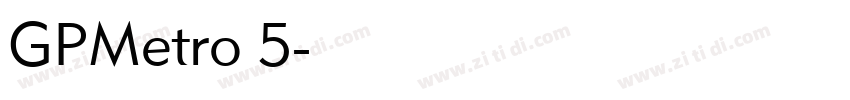 GPMetro 5字体转换